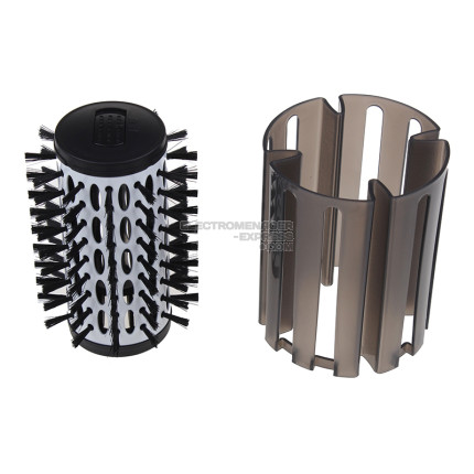 Brosse ronde à poils de sanglier 50mm + protection