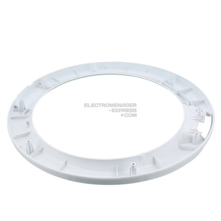 Cadre avant de hublot blanc pour lave-linge