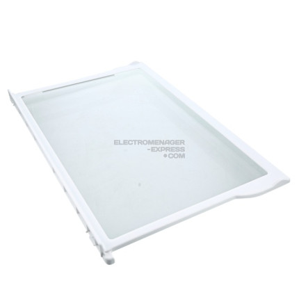 Cadre plastique blanc pour clayette en verre