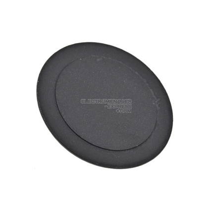 Chapeau de brûleur noir de taille moyenne pour table de cuisson - 71 mm