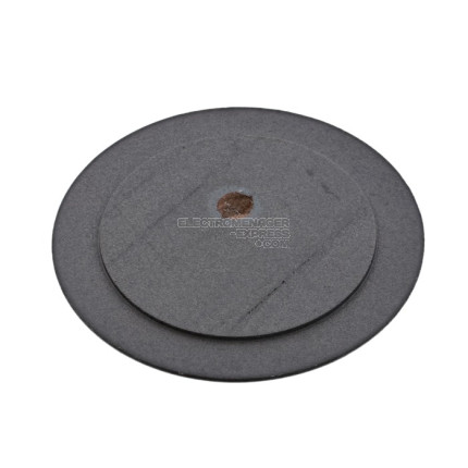 Chapeau de brûleur noir de taille moyenne pour table de cuisson - 71 mm