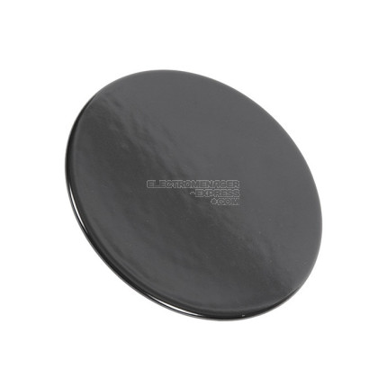 Chapeau de grand brûleur noir brillant pour table de cuisson
