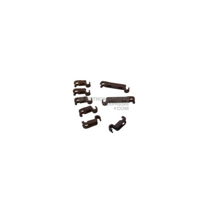 Clips de fixation rabattables de panier inférieur