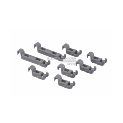 Clips de fixation rabattables de panier inférieur