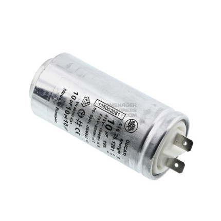 Condensateur moteur 10mf pour seche-linge Electrolux 125002061