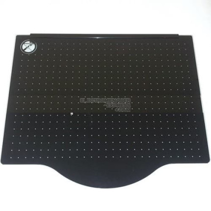 Couvercle en verre table noir