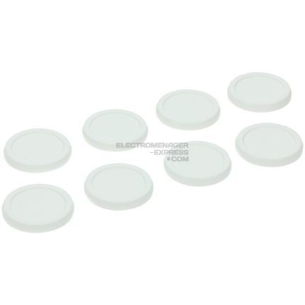 Couvercles (x8) de pot blanc