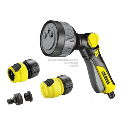 Ensemble pistolet d'arrosage + racc karcher