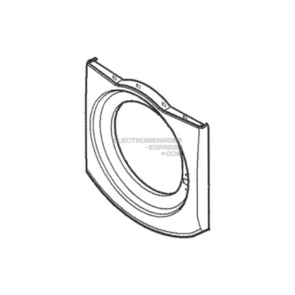 Façade avant support de hublot