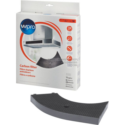 Filtre à charbon modèle 10 chf85/1 263x135x25mm/260gr/mc
