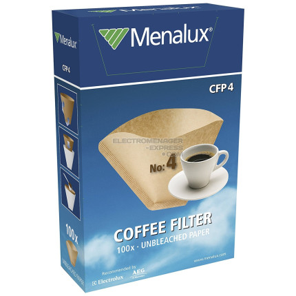 Filtres papier n° 4 pour 10 à 15 tasses (x100)