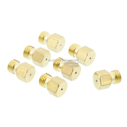 Jeu d'injecteurs pour table de cuisson au gaz naturel