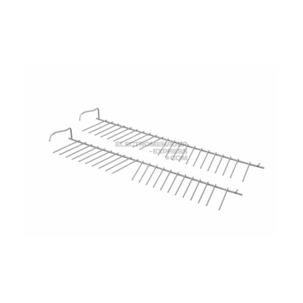 Jeu de tiges rabattables de panier inférieur