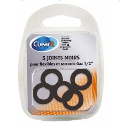 Joints noirs de flexibles et raccords gaz g1/2