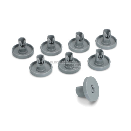 Kit roulettes pour panier inférieur de lave-vaisselle - 8 pièces