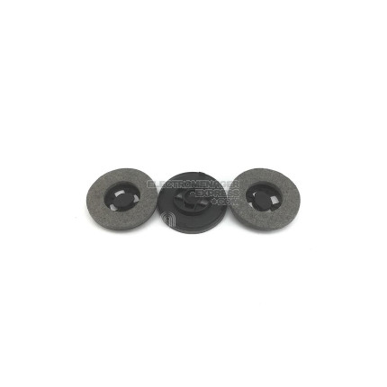 Lot de 3 pinceaux en feutre aspirateur