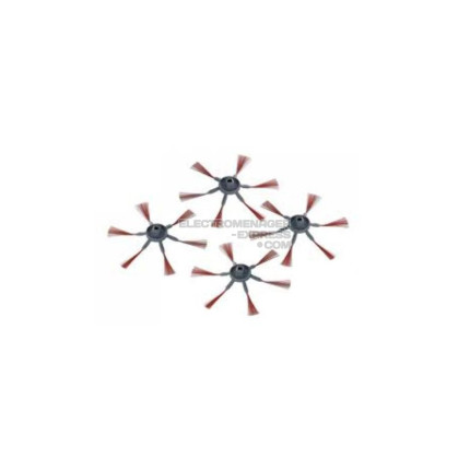 Lot de 4 brosses rondes