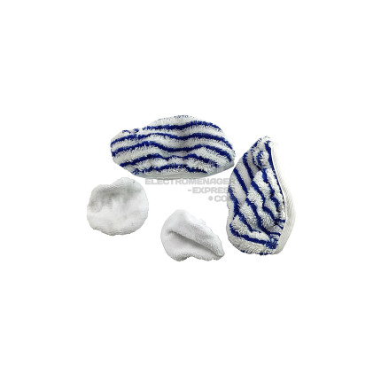 Lot de serpillières (x2) et bonnettes (x2)