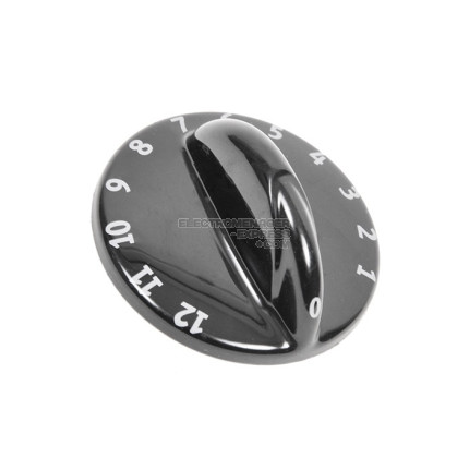 Manette de commande noire pour table de cuisson