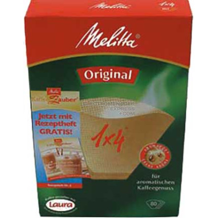 MELITTA 4 FILTRE PAPIER 1X4 80 PIECES PZ AROMAPOR