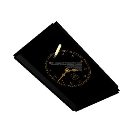 Minuteur horloge noir