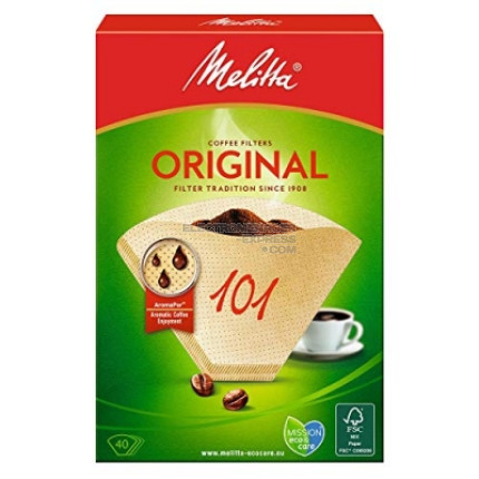Paquet de 40 filtres à café PA 101 naturel FSC label