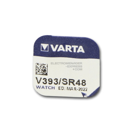 Pile montre argent v393 sr48 1.55v