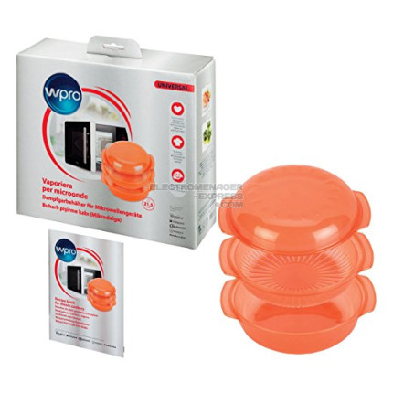 Plat vapeur ronde orange (1,5 litres)