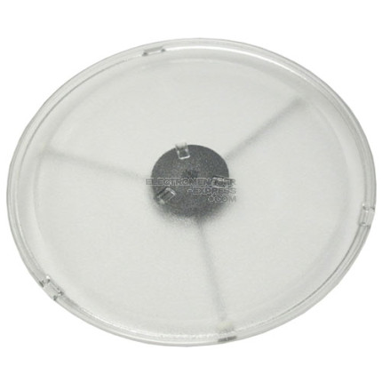 PLATEAU TOURNANT EN VERRE Ø 300MM + ENTRAINEUR + SUPPORT