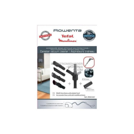 RACCORD ARTICULÉ + SUCEUR POUR TUBE Ø 32 MM/35 MM