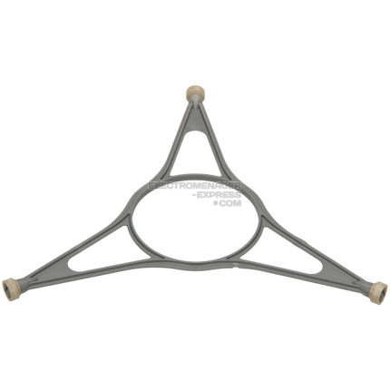 Support de plateau en verre 3 roues