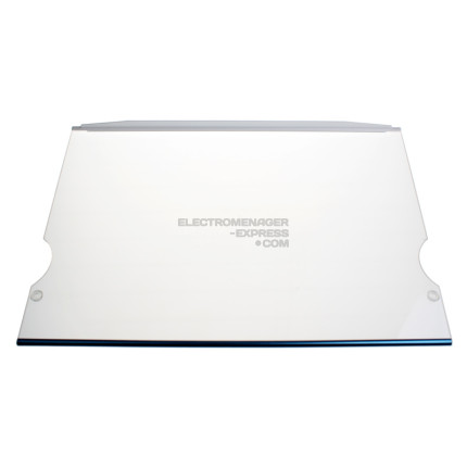 TABLETTE VERRE COMPL. + BARRE MAINTIE 480X340MM