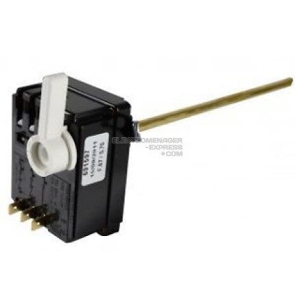 Thermostat chauffe eau 45cm triphase avec patte de fixation