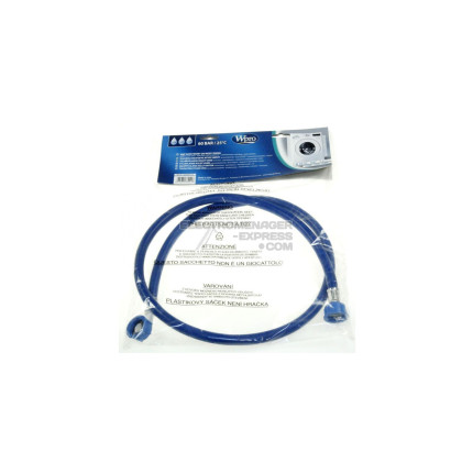 Tuyau d'eau alimentation droit/coudé 1,5m f/f -