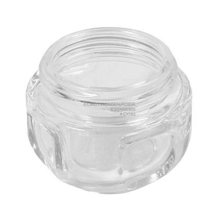 VERRE,LAMPE DE FOUR,ROND, D=5CM/H=4CM