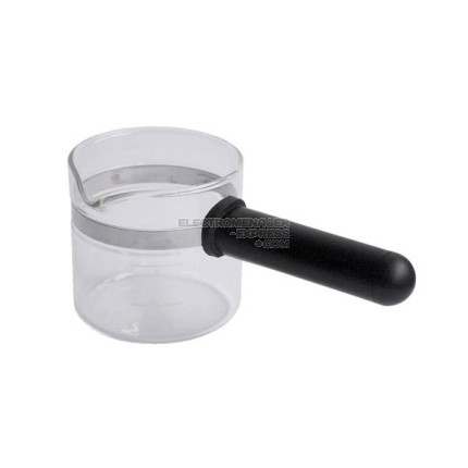 Verseuse verre + couvercle noir