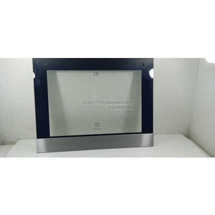 Vitre extérieure inox encadrement,592x470