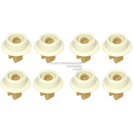 Wheel for bottom dishwasher basket 8 pcs