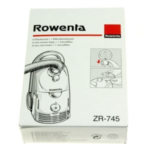Tefal rowenta sacs aspirateur x6 + 1 microfiltre pour dymbo rowenta zr745 pour gaufrier - croque-monsieur tefal