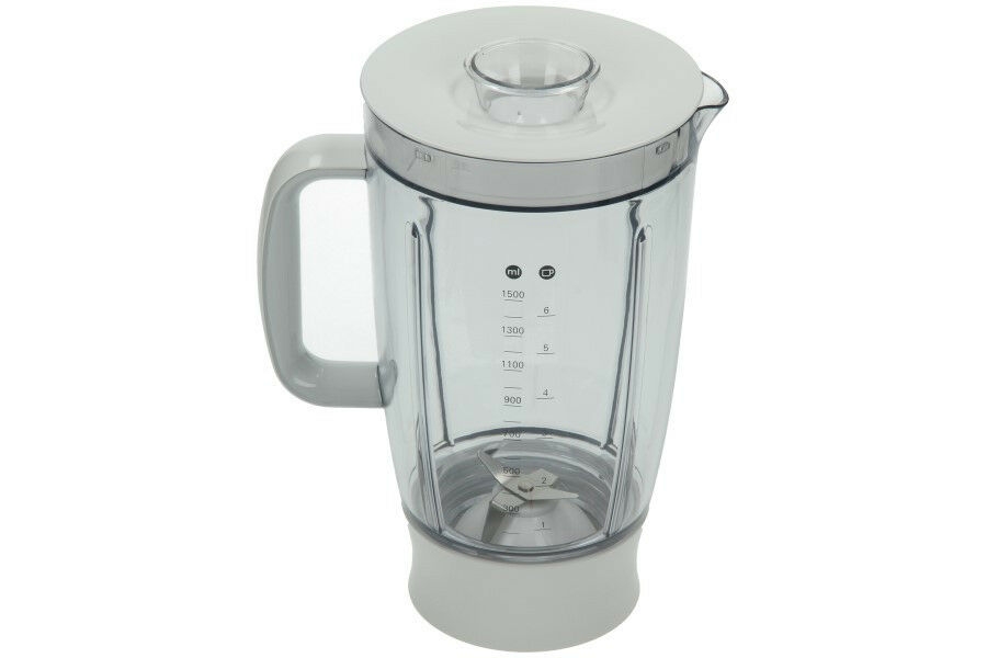 Kenwood bol de blender / mixeur complet (1,5l) acrylique blanc kw681153 pour robot de cuisine kenwood fp510