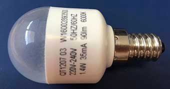 Indesit glühbirne led e14 220-240v c00563962 pour réfrigérateur indesit arg913/a+