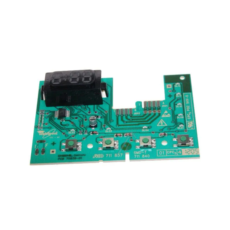 Whirlpool carte électronique e4 481223958076 pour lave-linge whirlpool tdlr6248fr/n