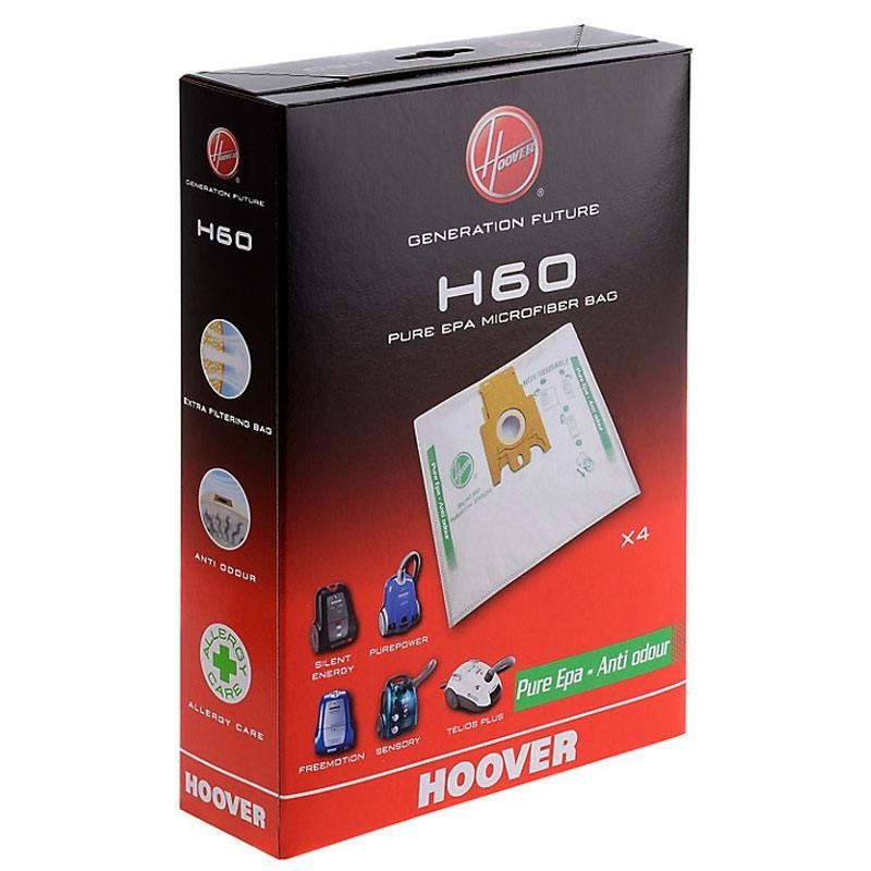 Hoover 4 sacs 35600392 pour aspirateur hoover esp72db 90094046200